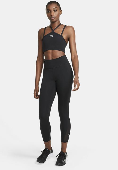Nike - W Nike one df mr 7/8 tight - black & white