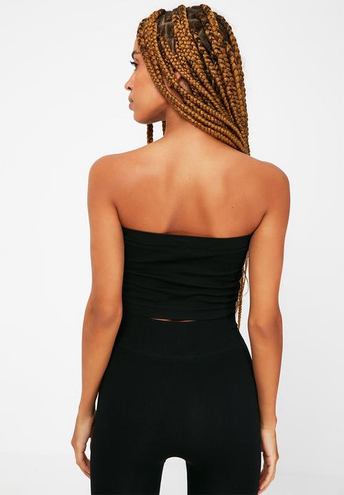 Trendyol - 2-pack seamless sports bra - black & khaki 