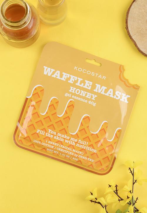 KOCOSTAR - Waffle Cotton Sheet Mask - Honey