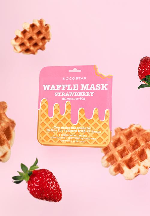 KOCOSTAR - Waffle Cotton Sheet Mask - Strawberry