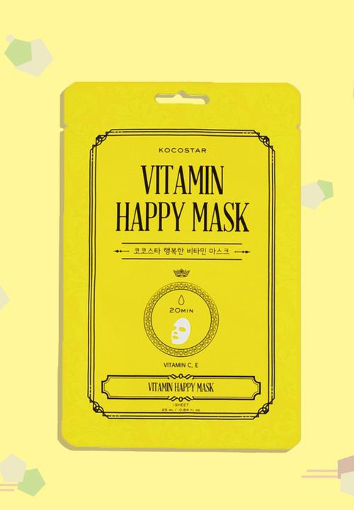 KOCOSTAR - Happy Sheet Mask - Vitamin C & E