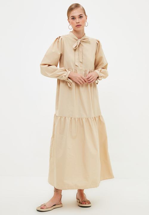 Trendyol - Rope detailed dress - beige