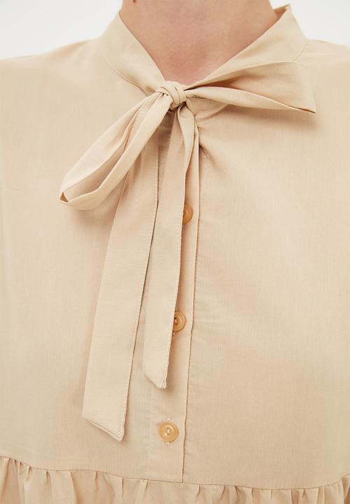 Trendyol - Rope detailed dress - beige