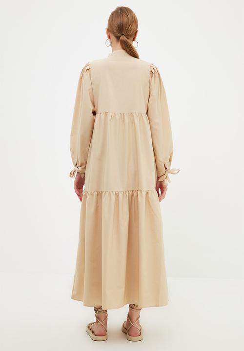 Trendyol - Rope detailed dress - beige