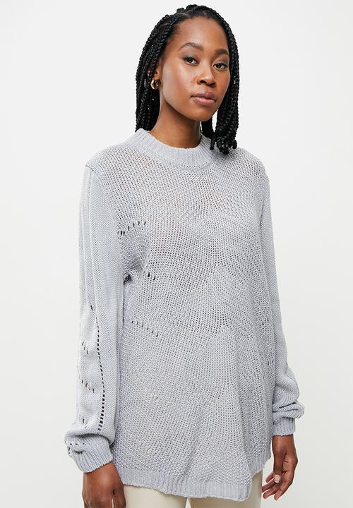 dailyfriday - Balloon sleeve jumper - grey