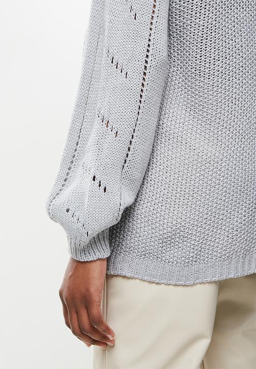 dailyfriday - Balloon sleeve jumper - grey