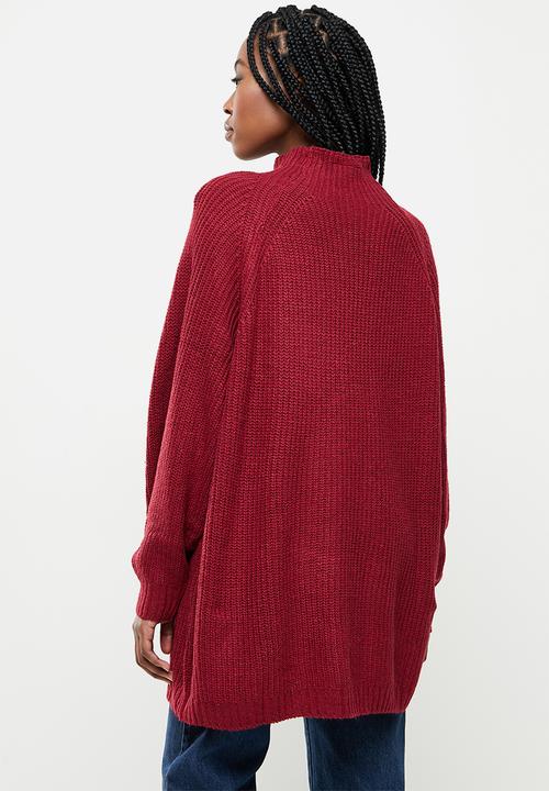 dailyfriday - Longline jersey - red