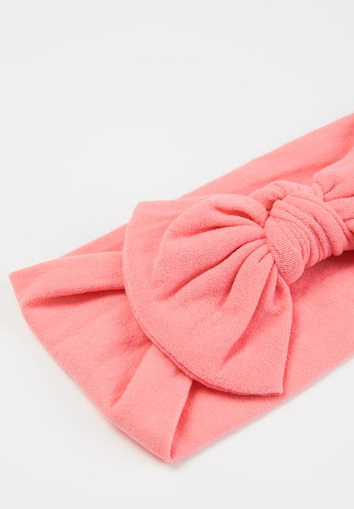Pop Candy - Girls 2 pack bow headband - pink & yellow