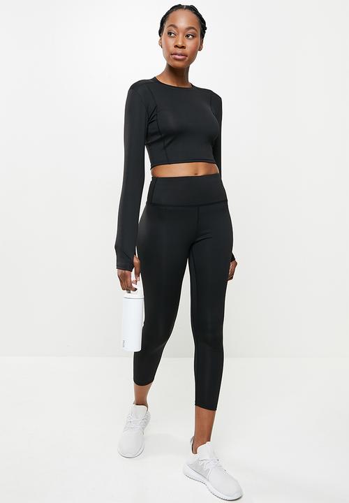 dailyfriday - Long sleeve yoga top - black