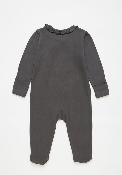 Pop Candy - Cuddles babygrow - charcoal