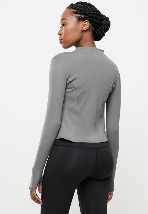 dailyfriday - Zip up yoga top - grey
