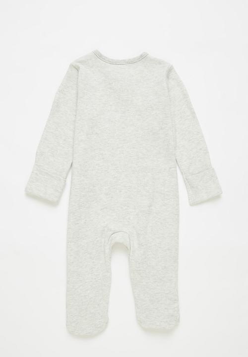 Pop Candy - Zebra babygrow - grey