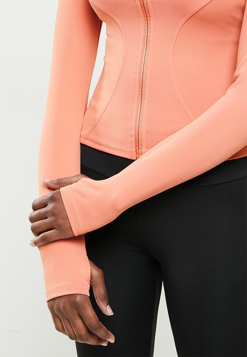 dailyfriday - Zip up yoga top - peach