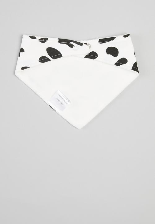 Pop Candy - Mini moo bibs - black & white