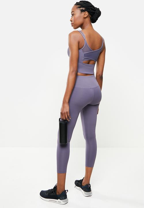 dailyfriday - Mesh insert crop top - purple