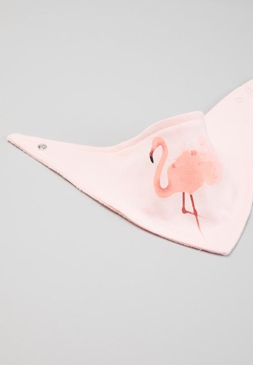 Pop Candy - Girls 3 pack flamingo bibs - multi