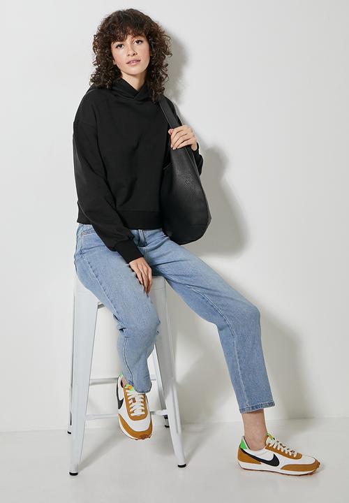 Superbalist - Crop hoodie - black