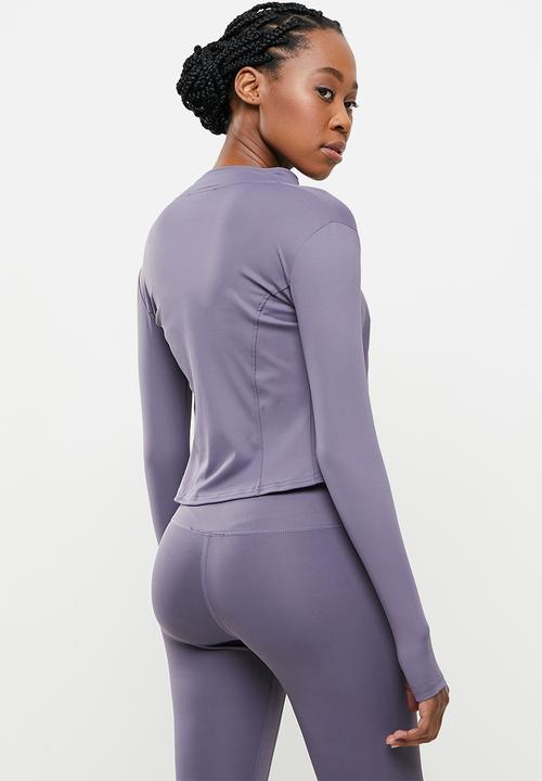dailyfriday - Zip up yoga top - purple