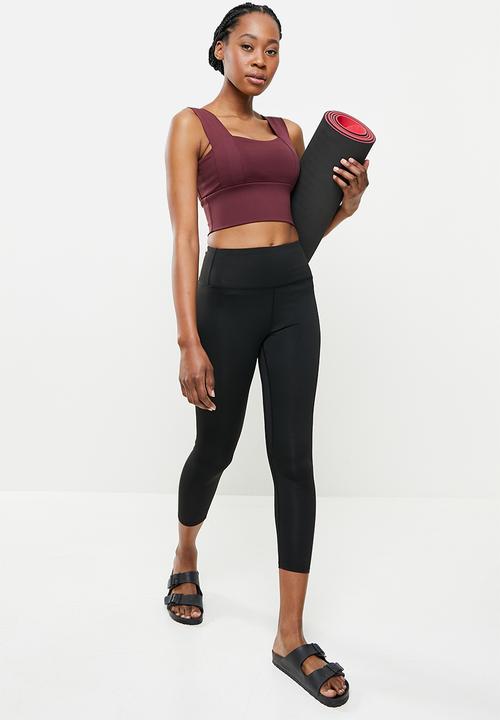 dailyfriday - Yoga crop top - burgundy