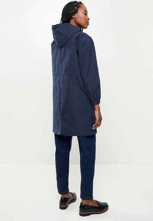 dailyfriday - Midi hooded parka - navy