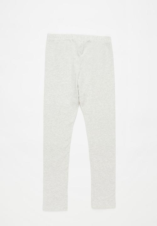 Pop Candy - Girls printed legging - grey & pink