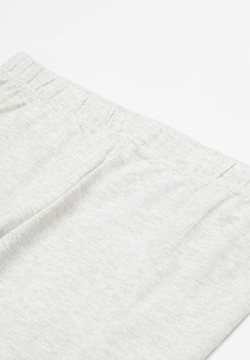 Pop Candy - Girls printed legging - grey & pink