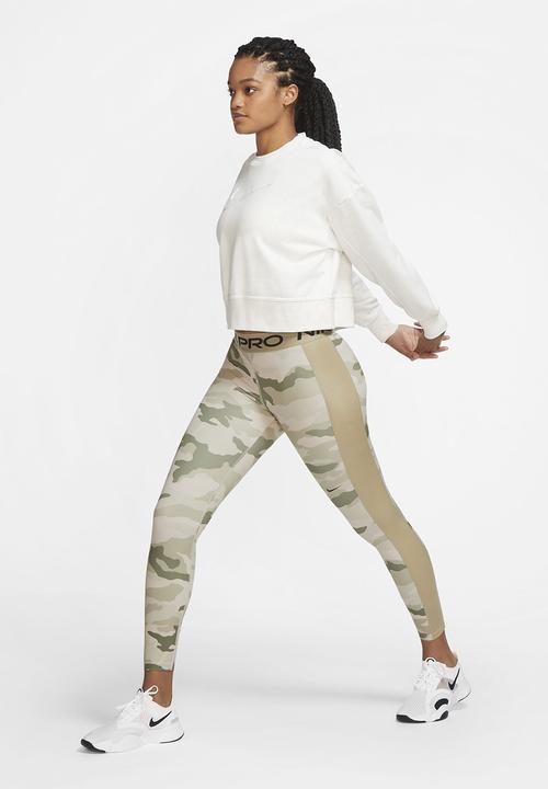 Nike - W nk dry get fit crew swsh - white