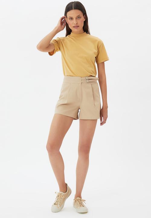 Trendyol - Belt bermuda shorts  - stone