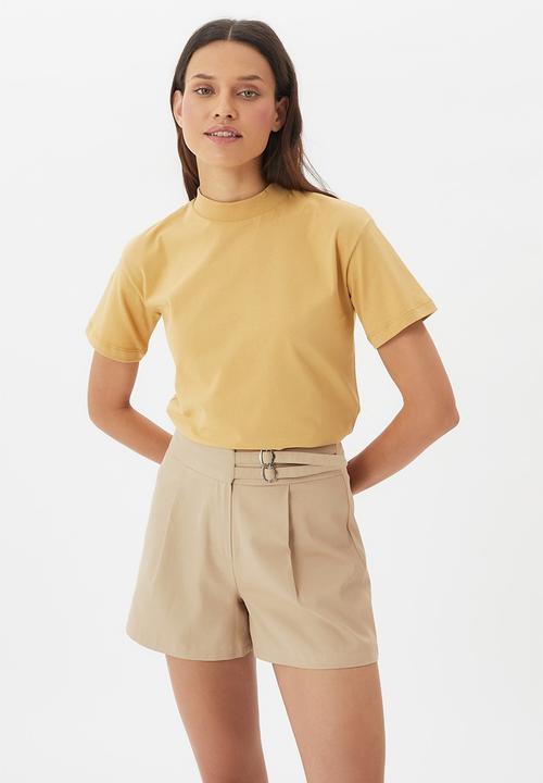 Trendyol - Belt bermuda shorts  - stone