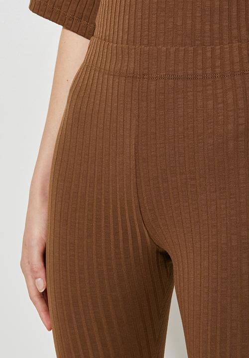 Superbalist - Rib cycle shorts - chocolate