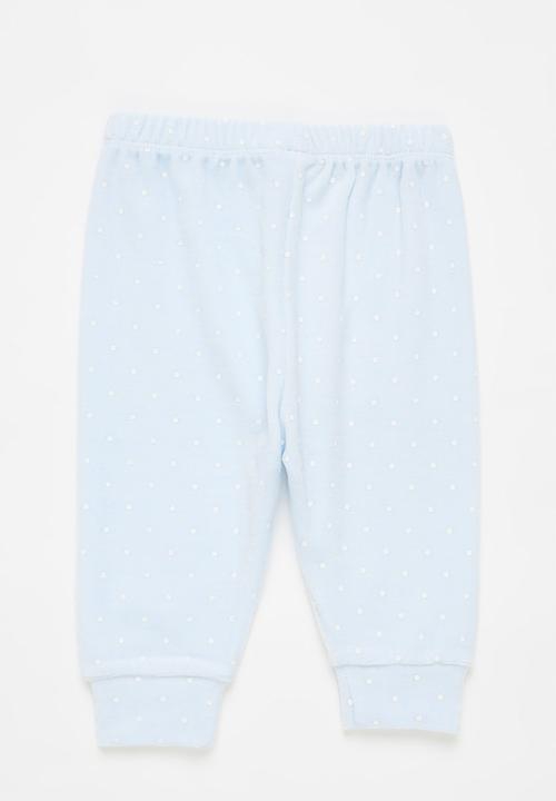 Pop Candy - Girls polka dot sweatpants - light blue