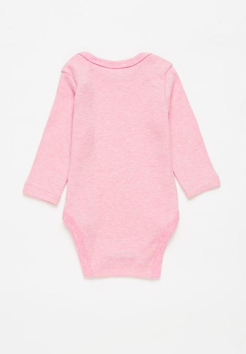 Pop Candy - Baby girls 3 pack babygrows - pink