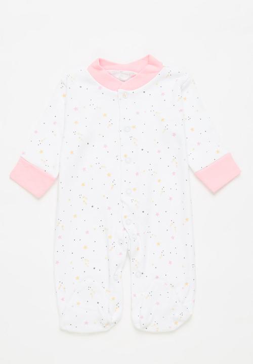 Pop Candy - 3 pack unicorn babygrows - pink & white 