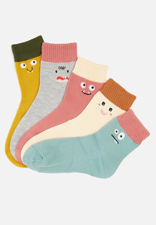 Pop Candy - 5 Pack character socks - multi