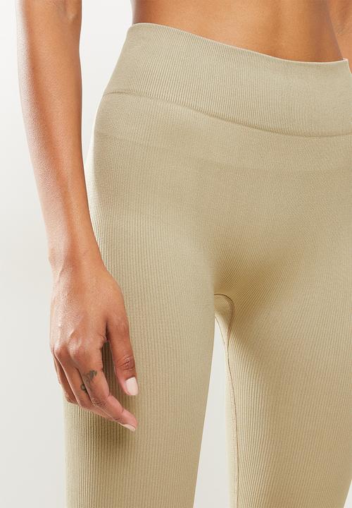 Missguided - Seamless rib legging - khaki