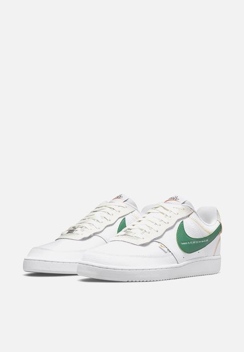 Nike - Court Vision low Premium - white/green noise-sail