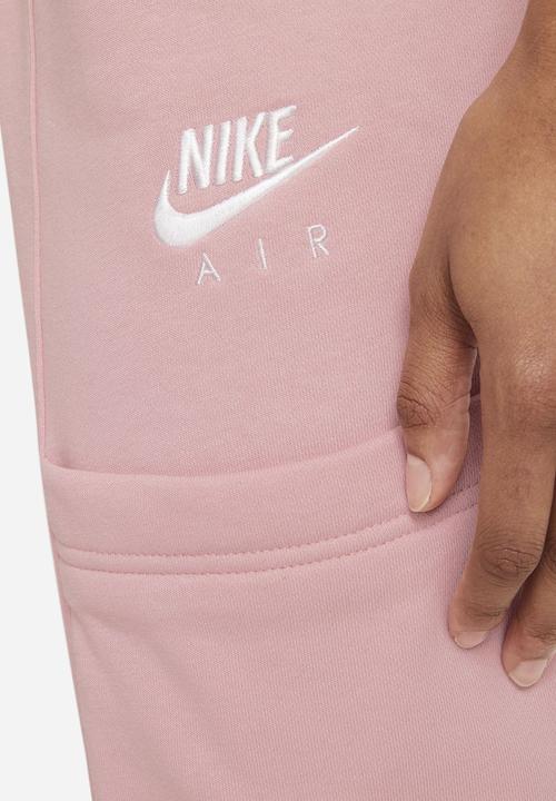 Nike - W nsw air pant flc mr - pink/white