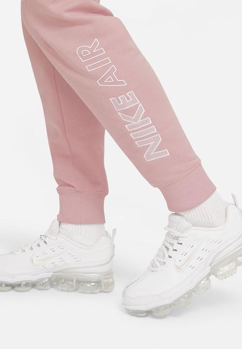 Nike - W nsw air pant flc mr - pink/white