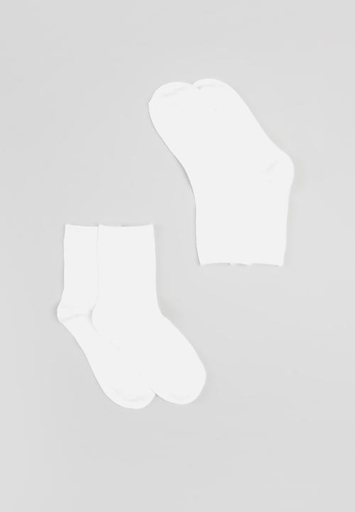 Rebel Republic - 2 pack socks - white
