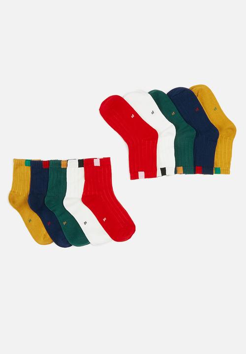 Rebel Republic - 5 pack socks - multi 