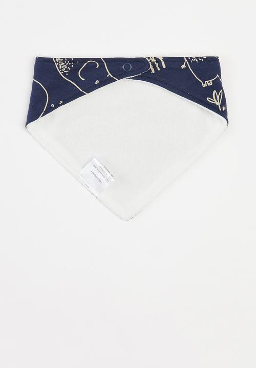 Pop Candy - 3 Pack bibs - navy & white