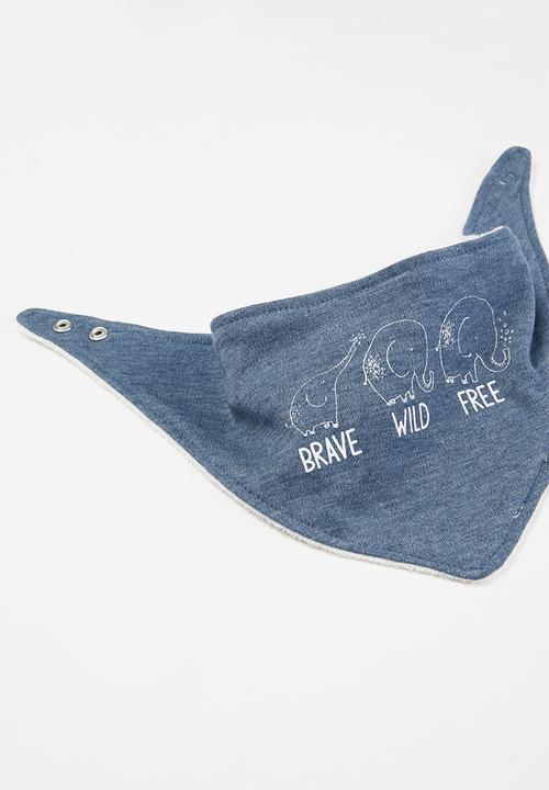 Pop Candy - 3 Pack bibs - navy & white