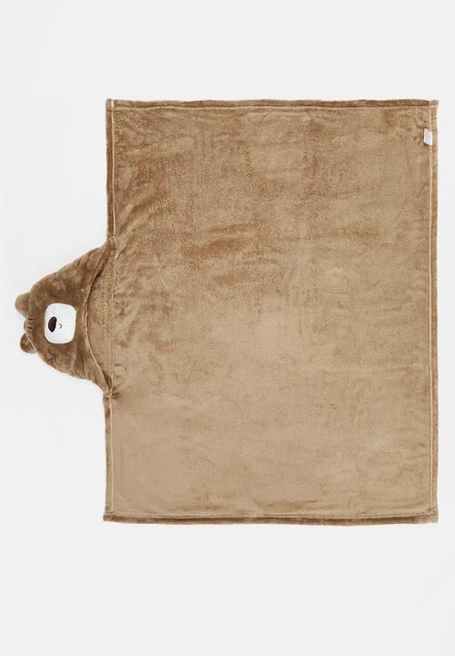 Pop Candy - Coral fleece novelty blanket - brown