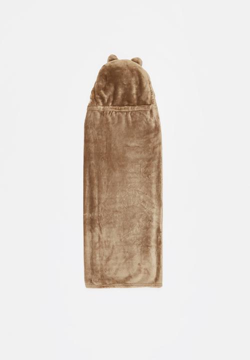 Pop Candy - Coral fleece novelty blanket - brown