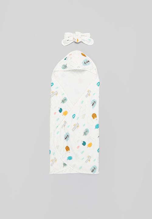 Pop Candy - Baby printed sleeping bag - white