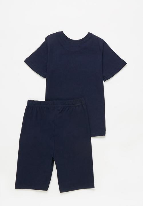 Superbalist Kids - Tee & shorts pj set - navy