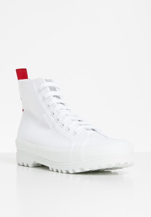 SUPERGA - 2341 tape alpina tape boot - aeu - white / red