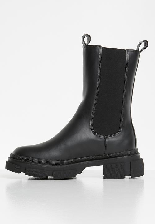 Missguided - Chunky pull on ankle boots - black