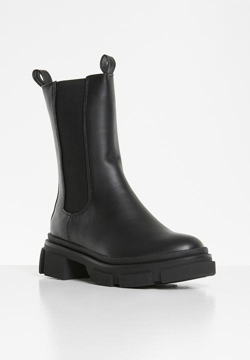 Missguided - Chunky pull on ankle boots - black