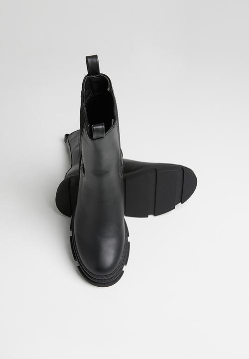 Missguided - Chunky pull on ankle boots - black